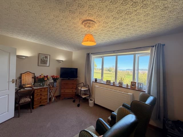 A resident's lounge at Springholme Care Home.